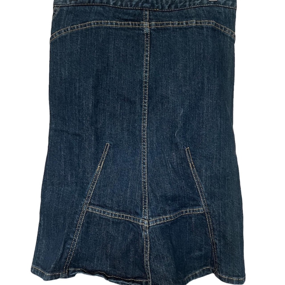 BCBG dark wash denim skirt